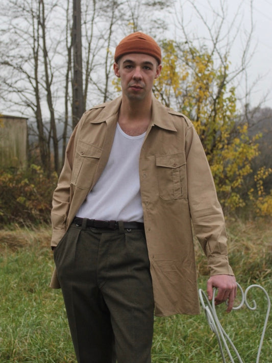 1950s French Army Field Shirt, M47 Deadstock, Size M to XL