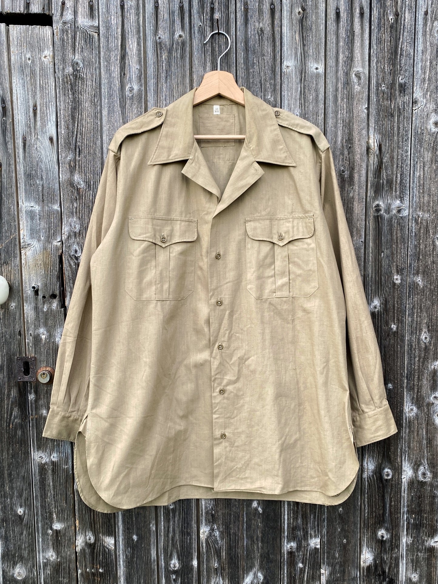 1950s French Army Field Shirt, M47 Deadstock, Size M to XL