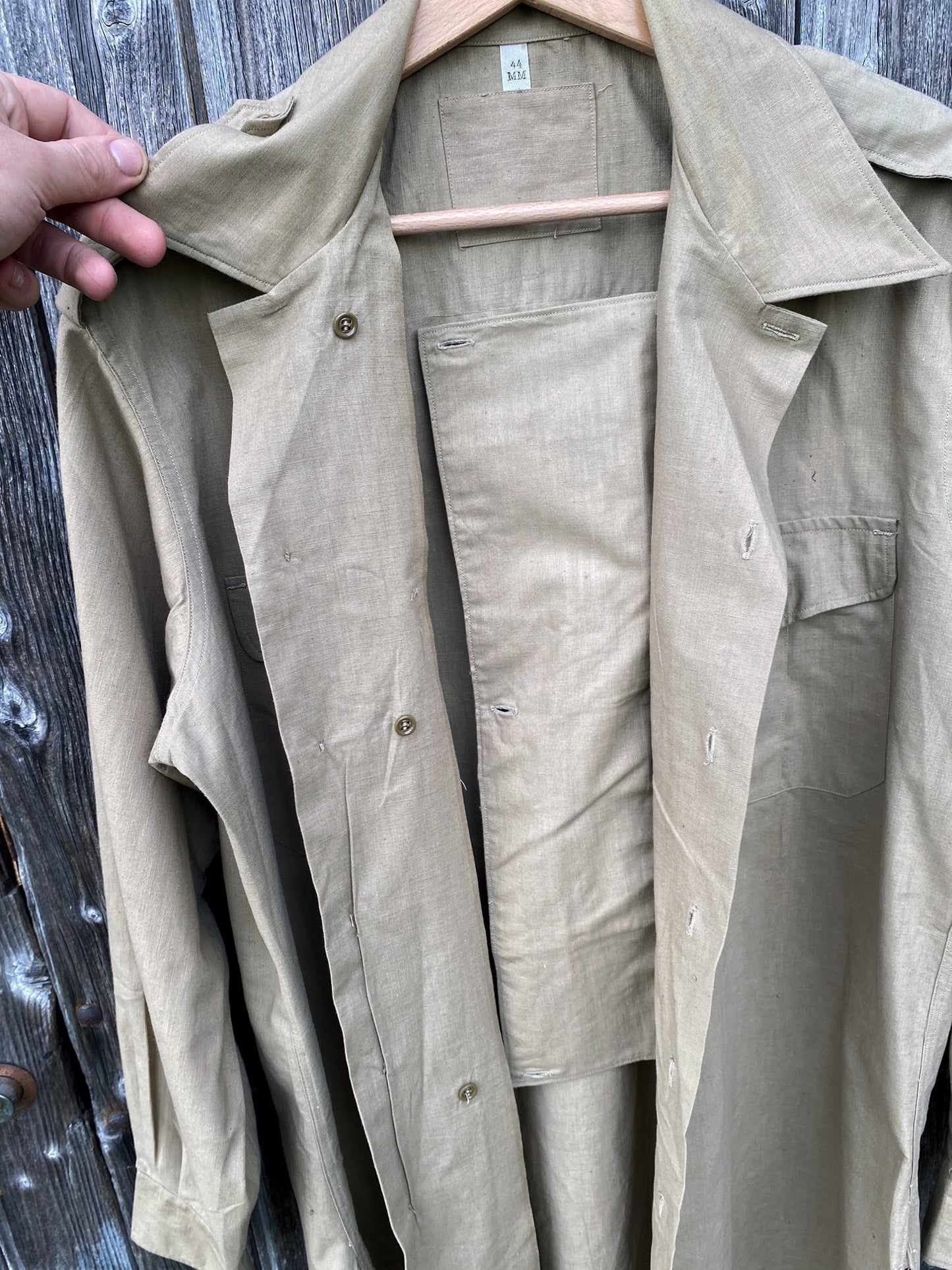 1950s French Army Field Shirt, M47 Deadstock, Size M to XL
