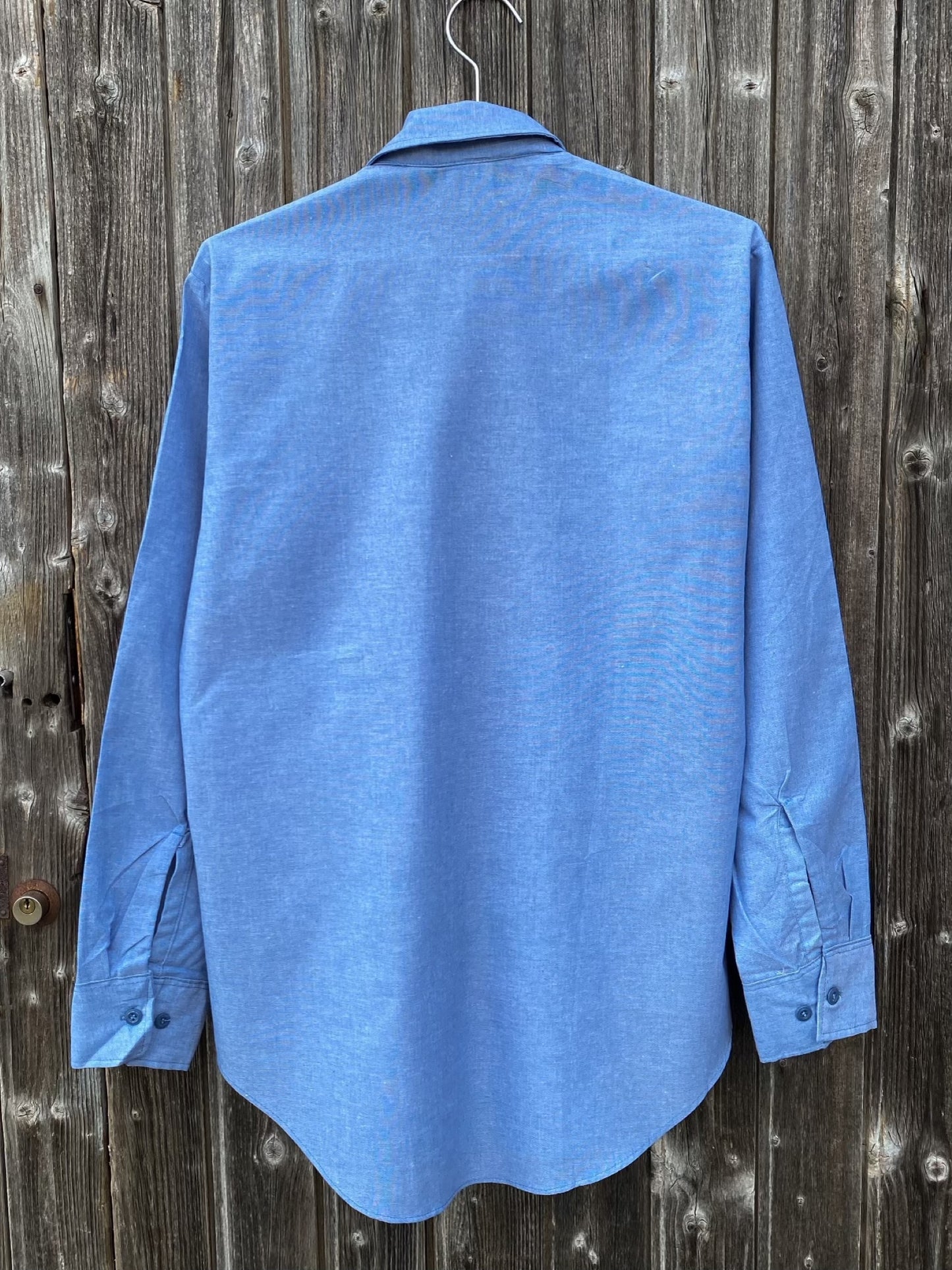 1980s USN Chambray Shirt, Deadstock, Size S to XL