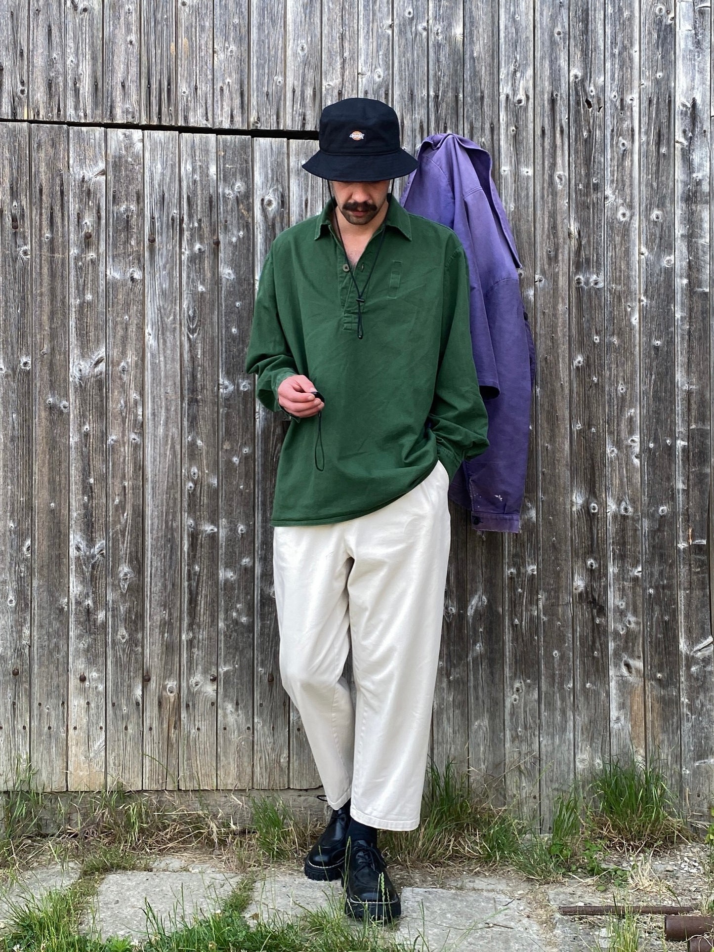 1960s M59 Swedish Army Popover Shirt, Size M & L