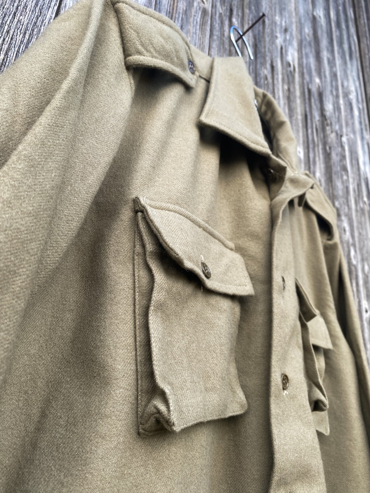 1980s Italian Flannel Overshirt, Size M to XL