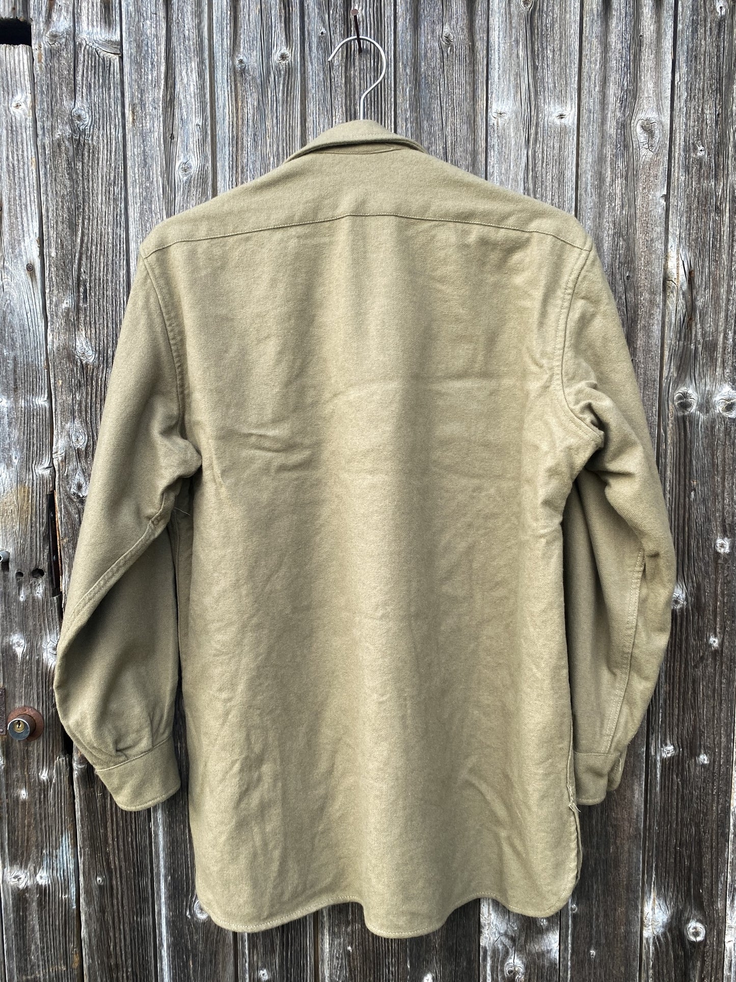 1980s Italian Flannel Overshirt, Size M to XL