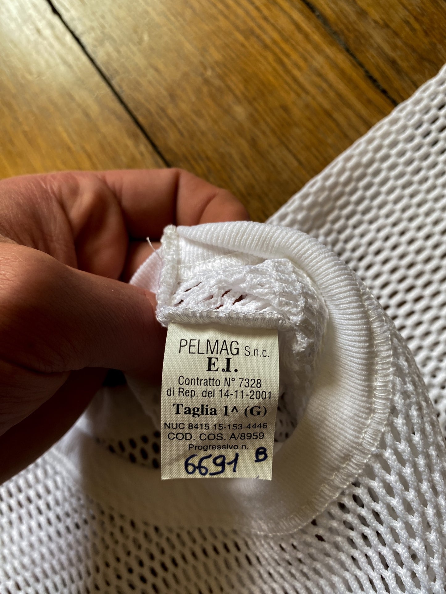 Vintage Mesh T-shirt, Deadstock, Italian Navy