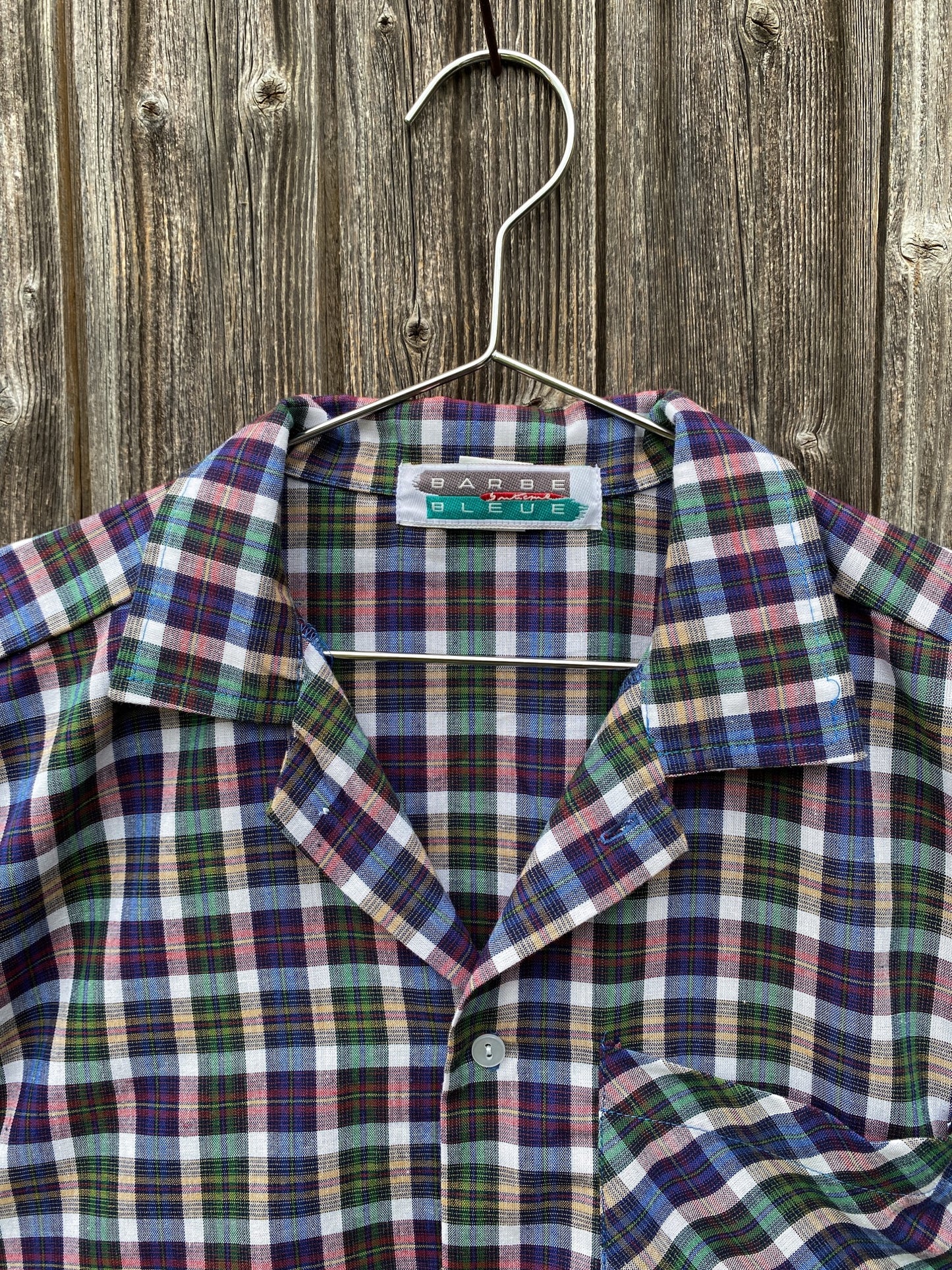 1980s French Short Sleeves Shirt, Size XL