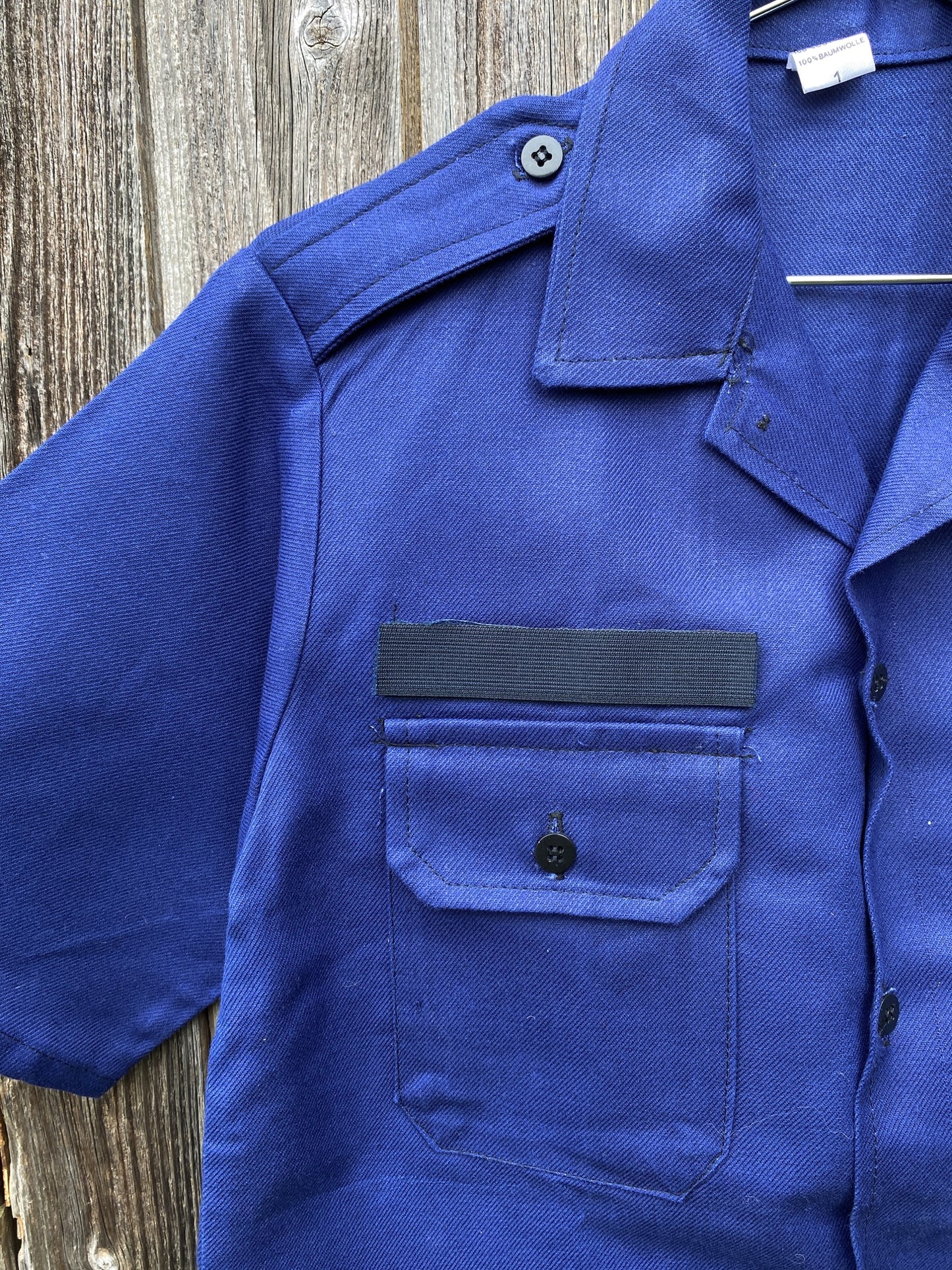 1980s French Short 1990s French Police Short Sleeves Shirt, Size S Shirt, Size XL