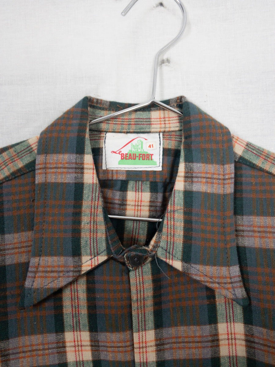 1960s French Long Work Shirt, Size XL