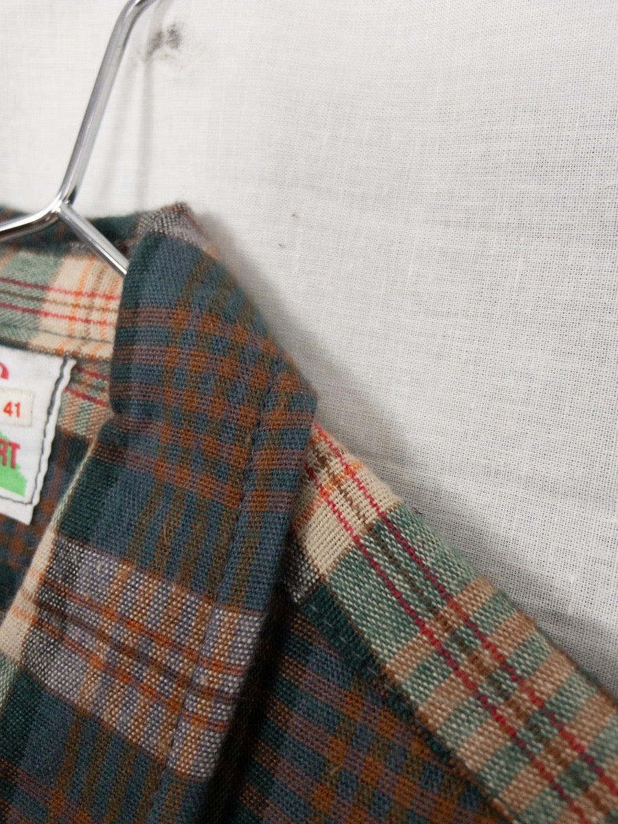 1960s French Long Work Shirt, Size XL