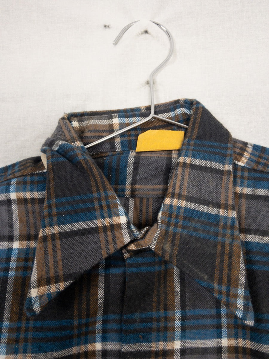 1960s French Long Work Shirt, Size L