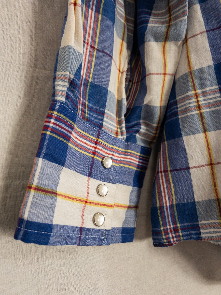1980s Sears Light Western Shirt, Size XL