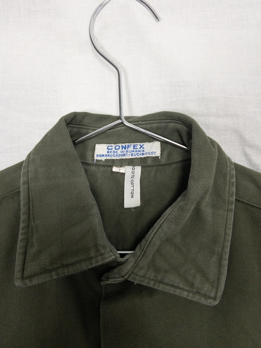1970s Olive Green Shirt, Size L/XL
