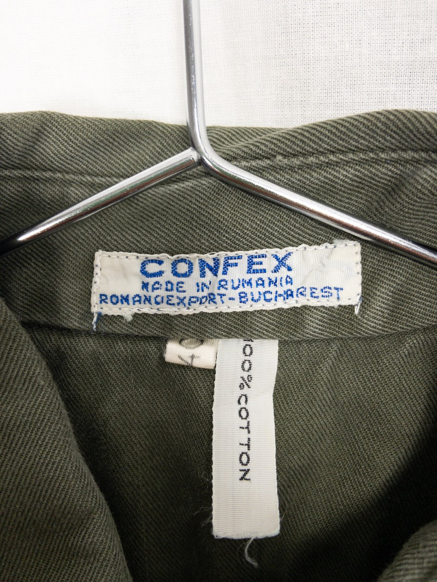 1970s Olive Green Shirt, Size L/XL