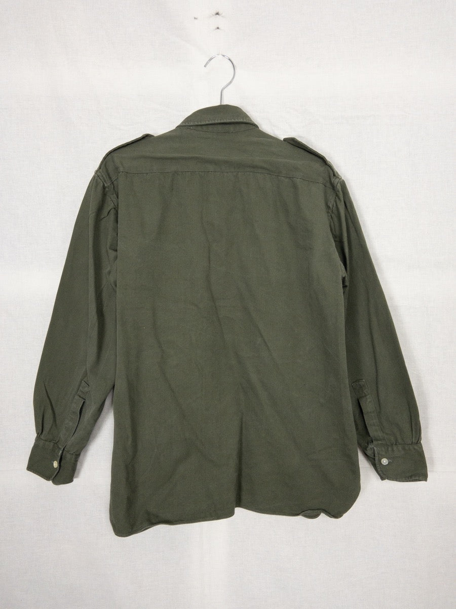 1970s Olive Green Shirt, Size L/XL