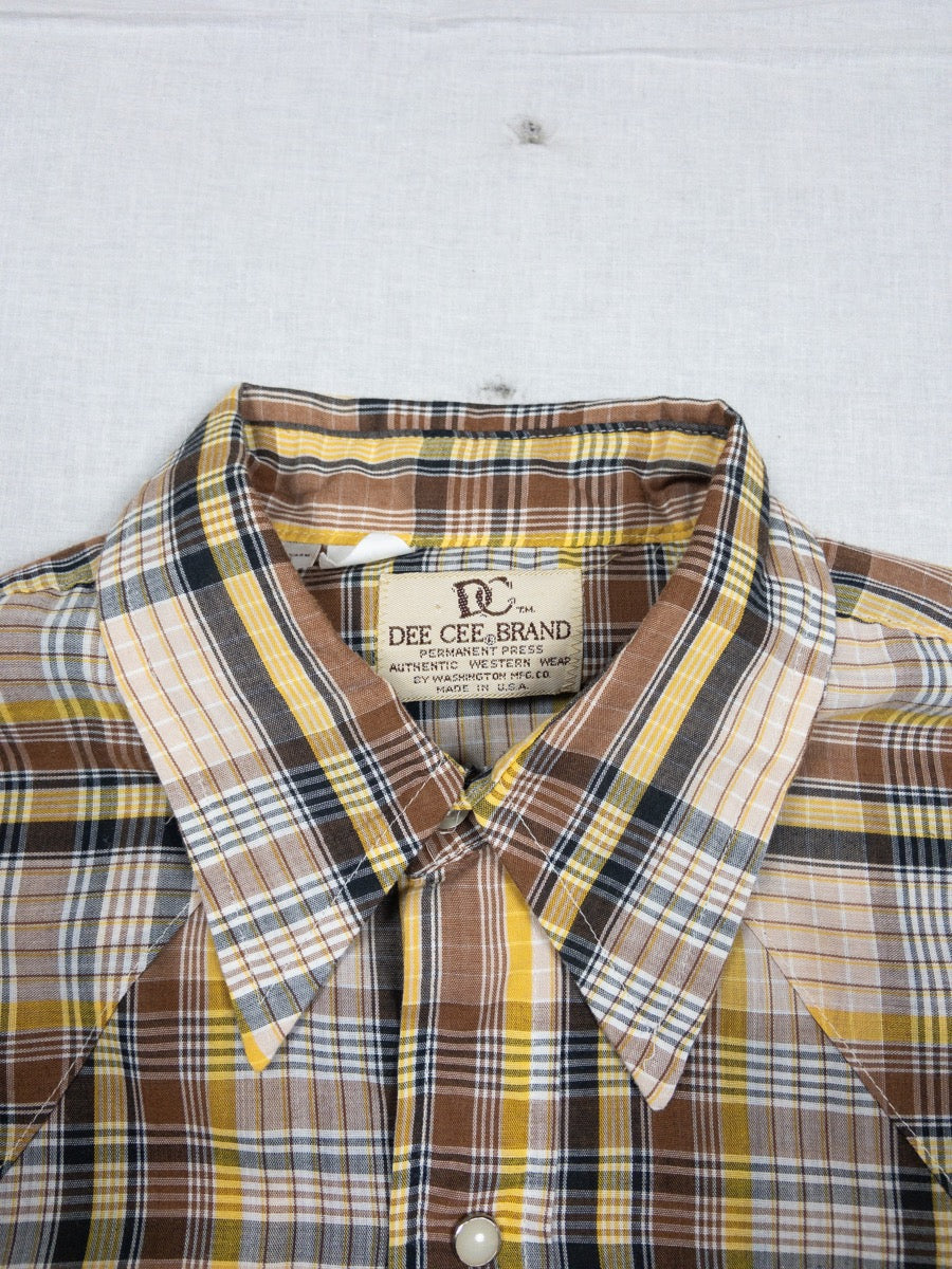 1980s Dee Cee Light Western Shirt, Size L