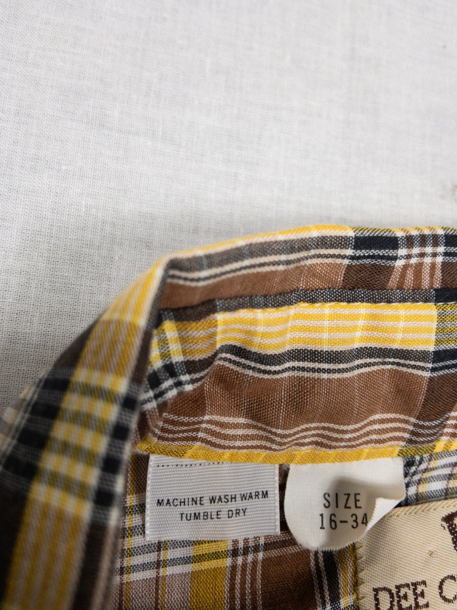 1980s Dee Cee Light Western Shirt, Size L