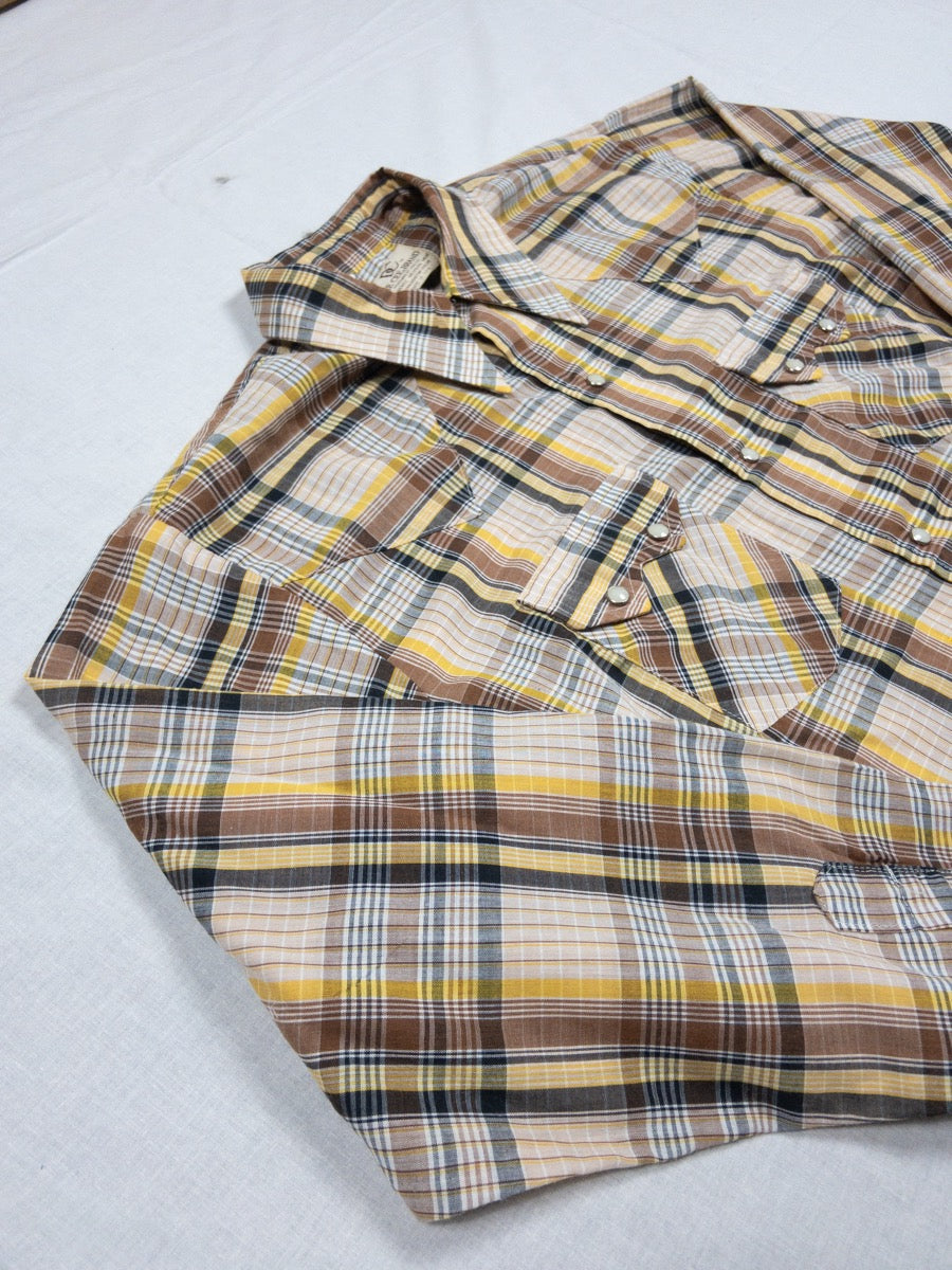 1980s Dee Cee Light Western Shirt, Size L