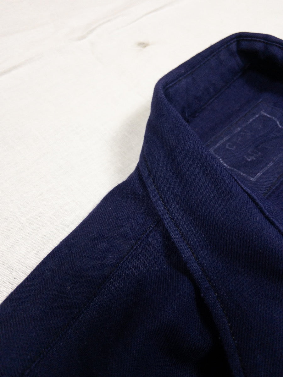 1970s French Army Blue Field Shirt, Size XL