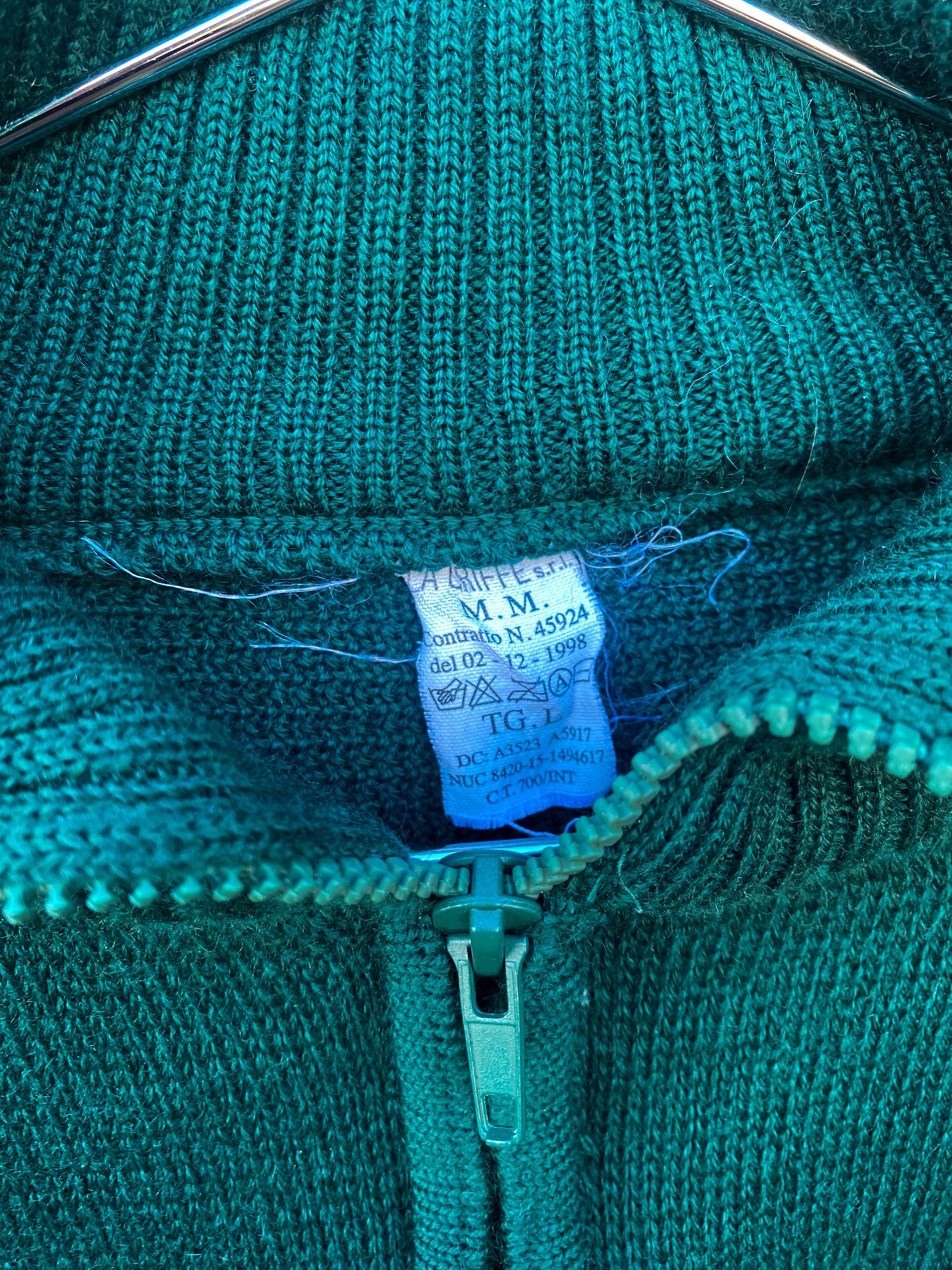 1990s Italian Trucker Sweater, Deadstock, Size XS to L
