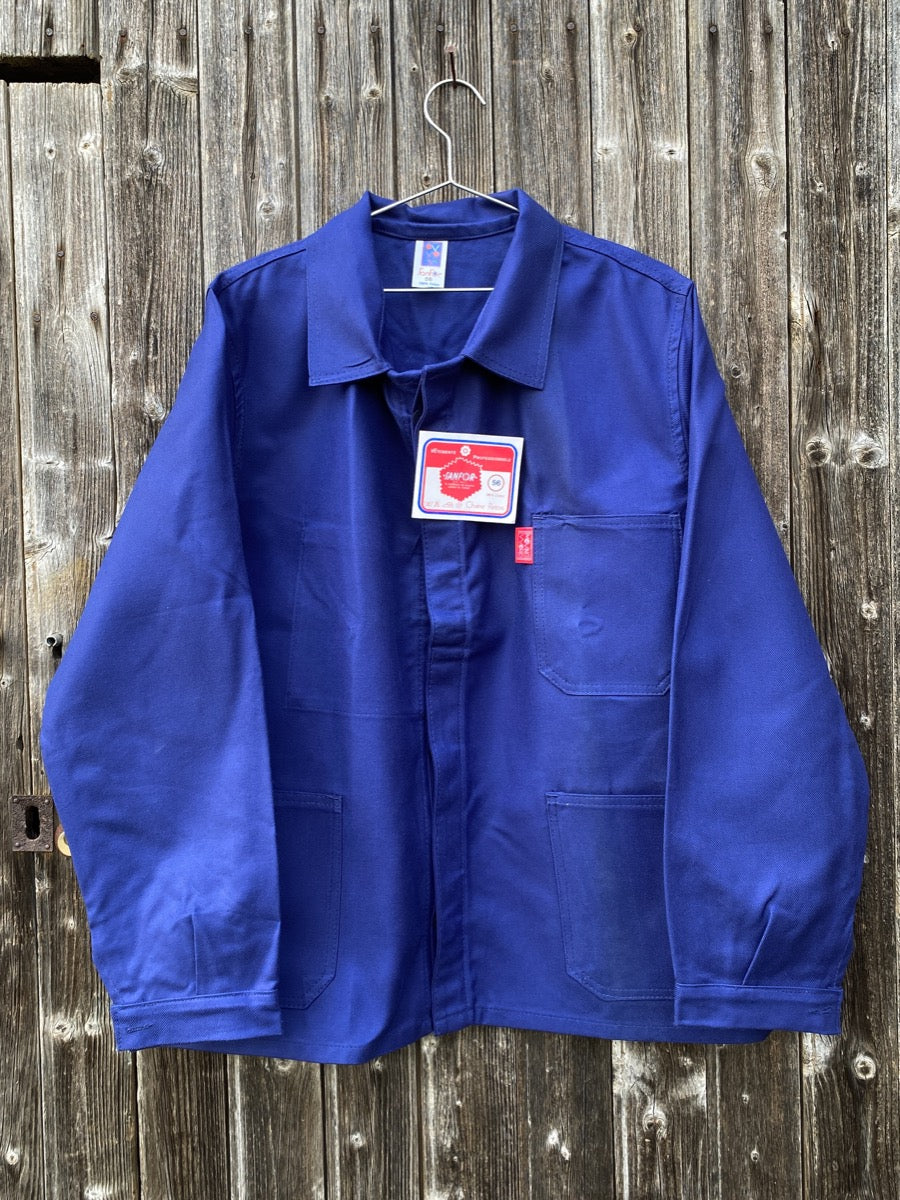 1990s French Chore Uniform, Deadstock Jacket & Trousers,  Size XXL
