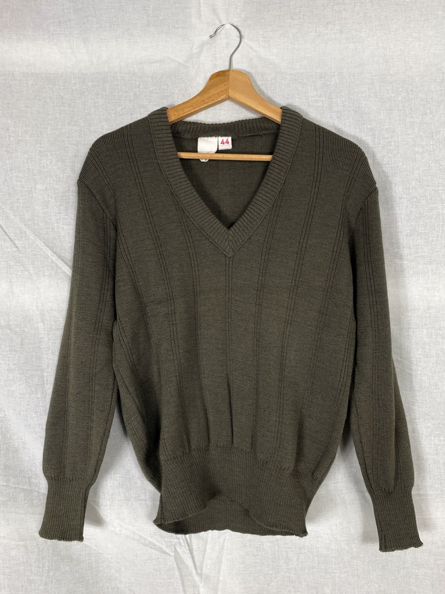 1960s NVA Wool Sweater, V-neck, Size XS & S