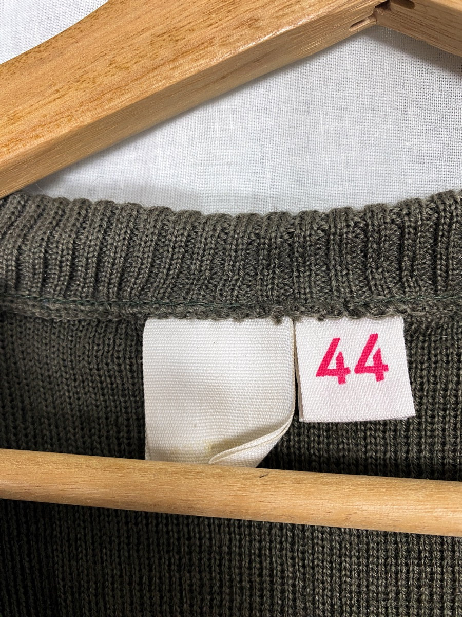 1960s NVA Wool Sweater, V-neck, Size XS & S