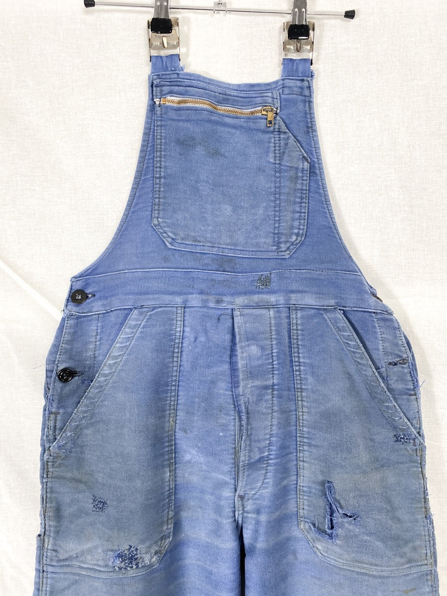 1950s Moleskine French Dungarees, Size M to L