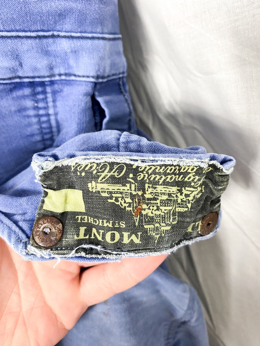 1950s Moleskine French Dungarees, Size M to L