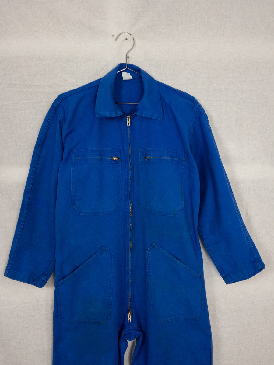 1990s French Branded Work Coveralls, Size M