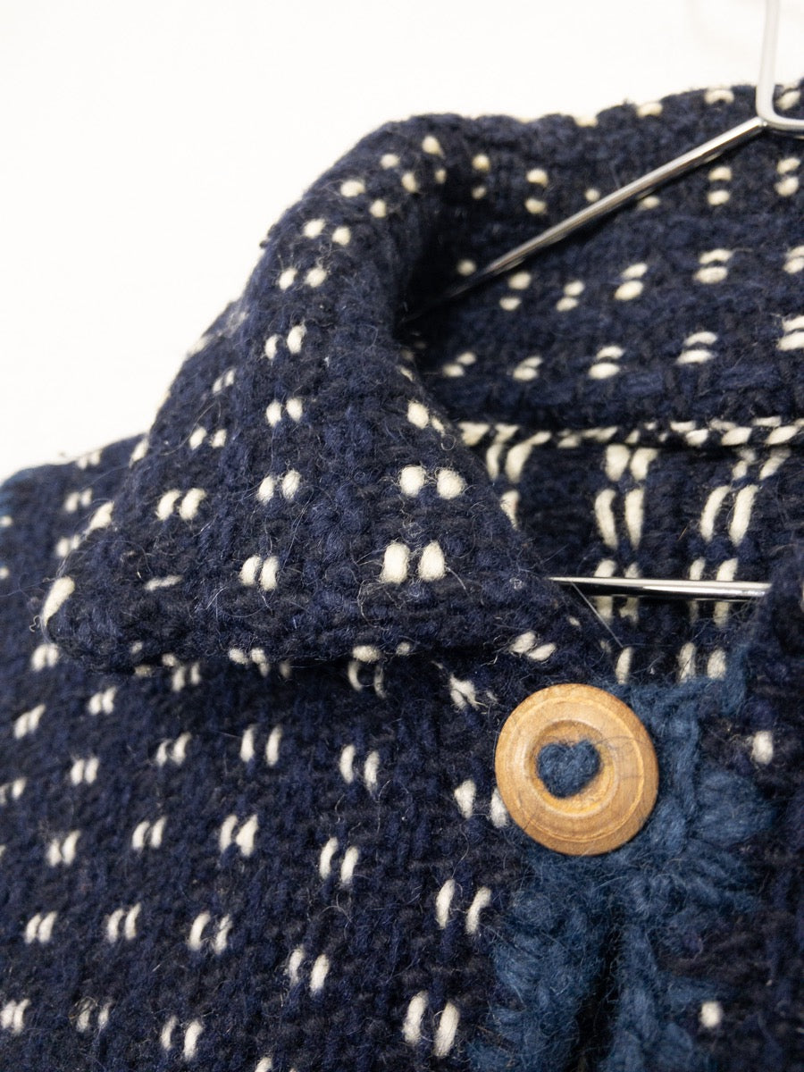 1960s Hand knitted French Vest, Size S