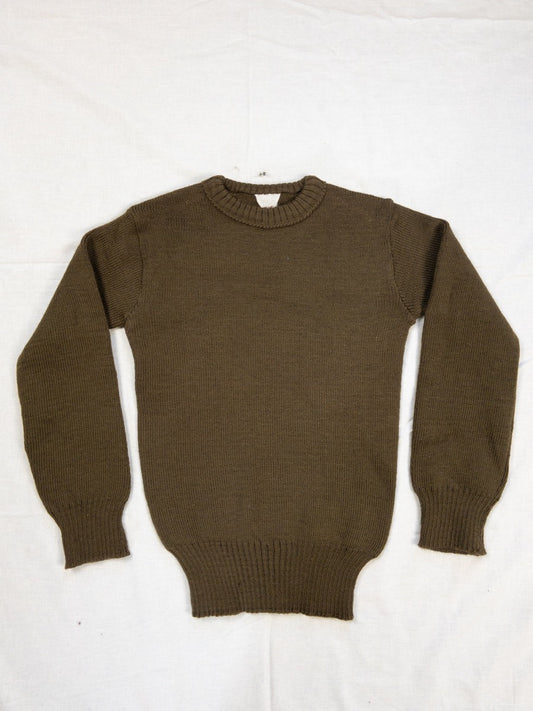 1940s French Army Wool Sweater, Deadstock, Size XS