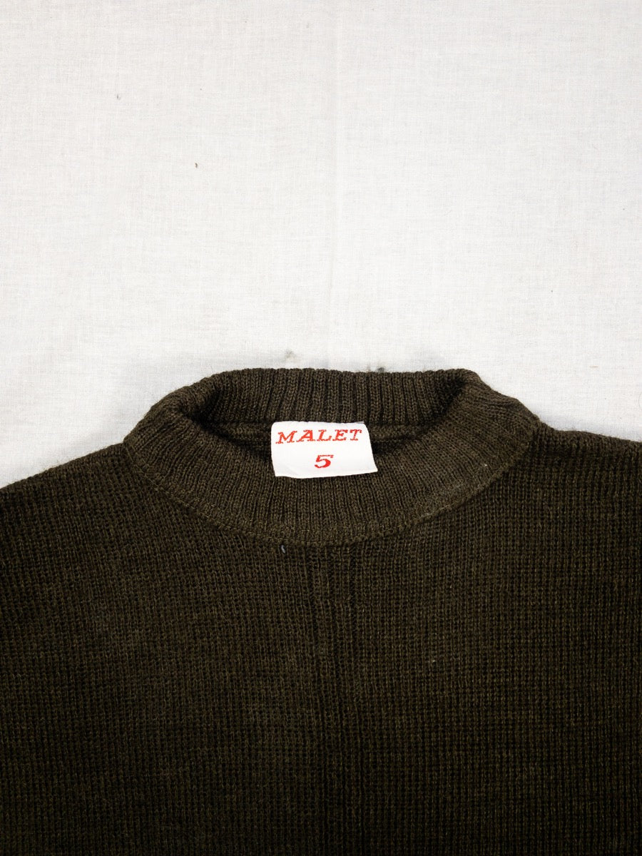1950s French Army Wool Sweater, Deadstock, Size XS & S