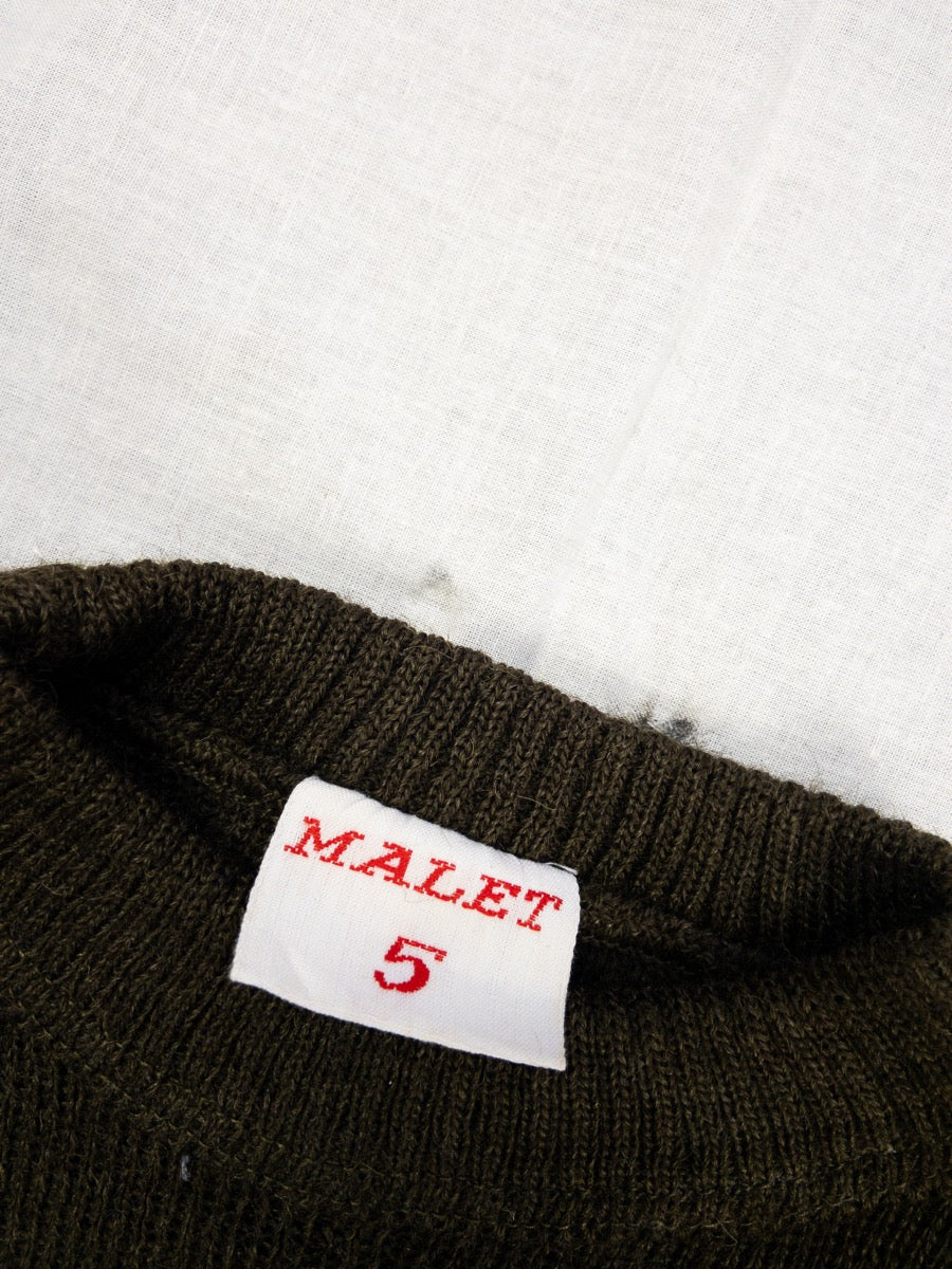 1950s French Army Wool Sweater, Deadstock, Size XS & S