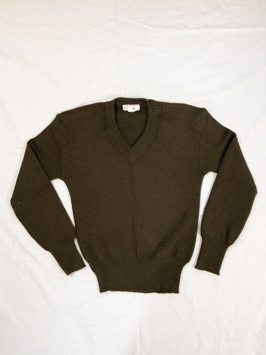 1950s French Army Wool Sweater, Deadstock, Size XS & S