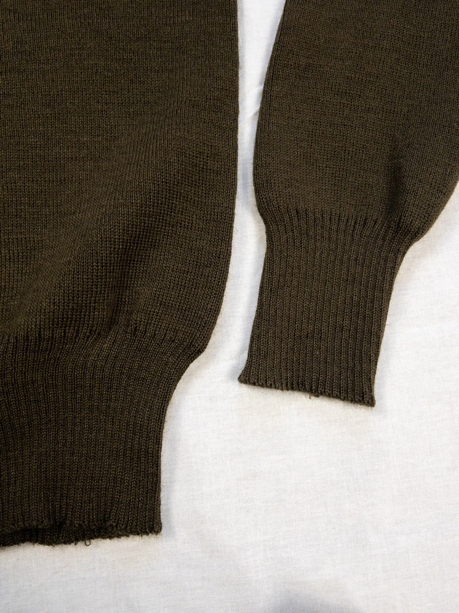 1950s French Army Wool Sweater, Deadstock, Size XS & S