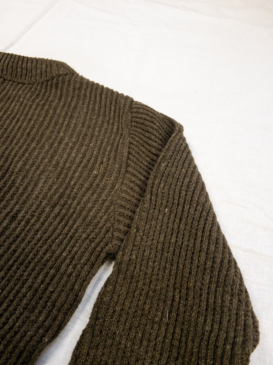 1940s French Army Wool Sweater, Deadstock, Size XXS