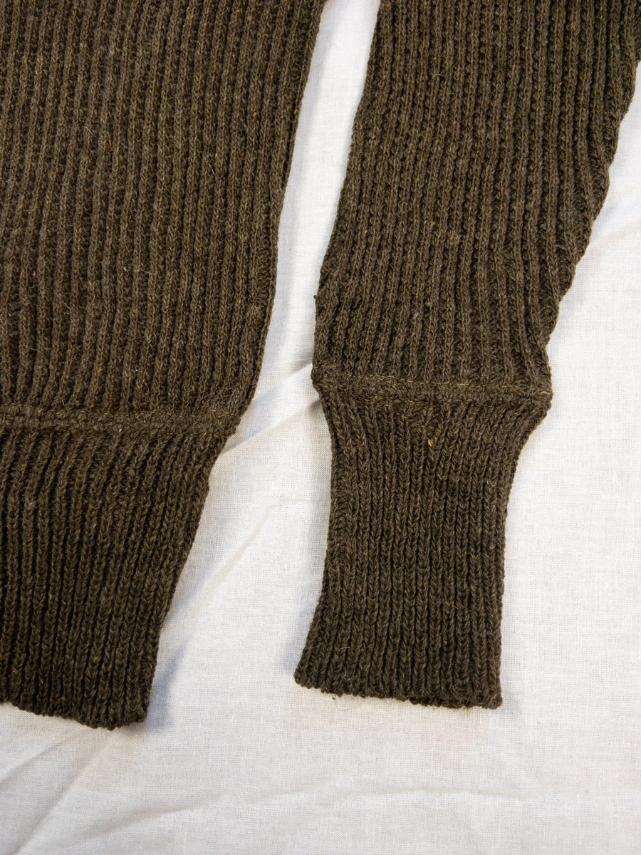 1940s French Army Wool Sweater, Deadstock, Size XXS