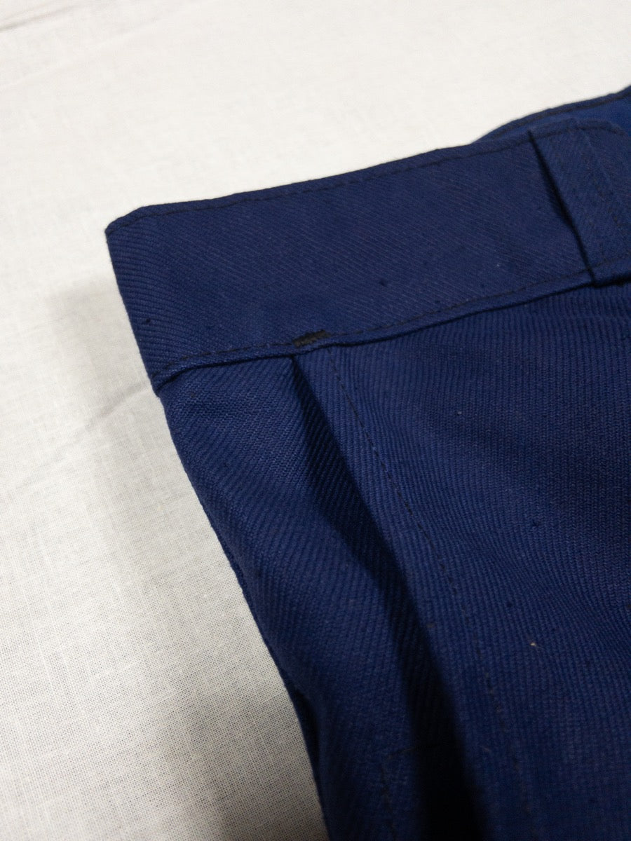 1960s French Blue « Le Mineur » Chore Suit, Jacket & Pants, Deadstock, Size XL