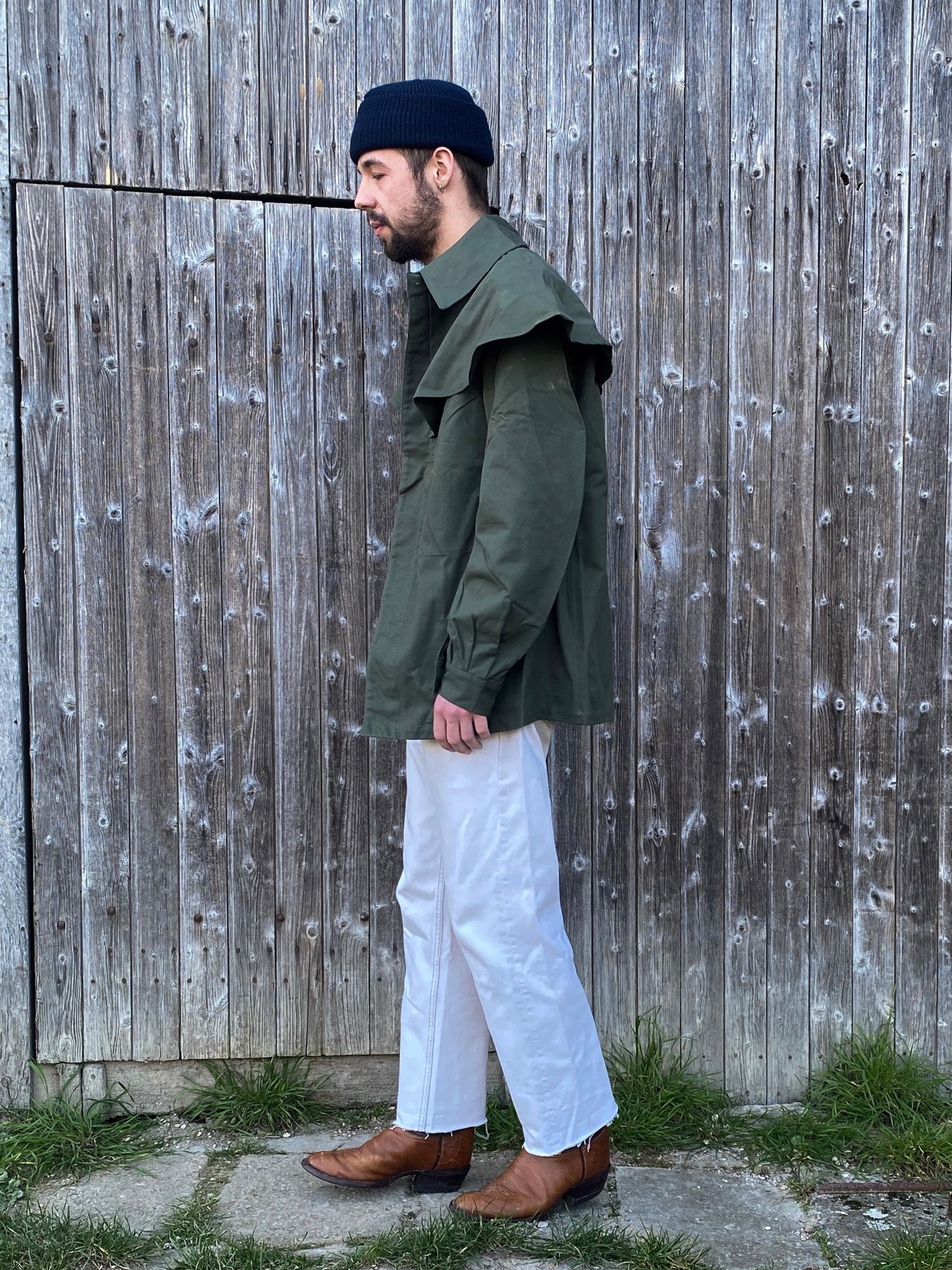 1950s French Rain Jacket, Deadstock, Size M to XL
