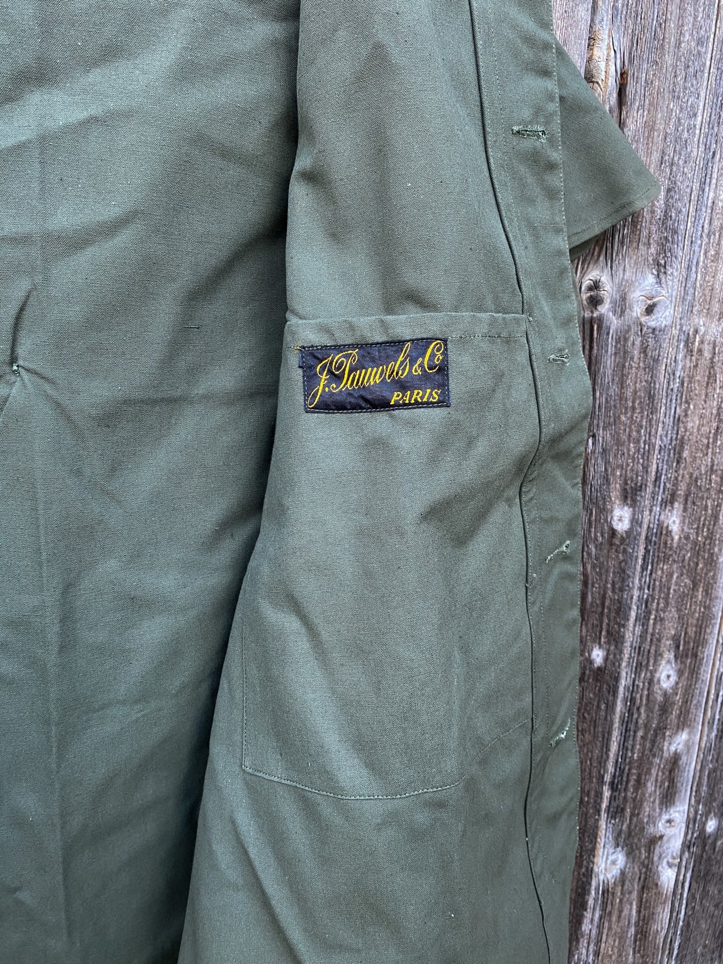 1950s French Rain Jacket, Deadstock, Size M to XL