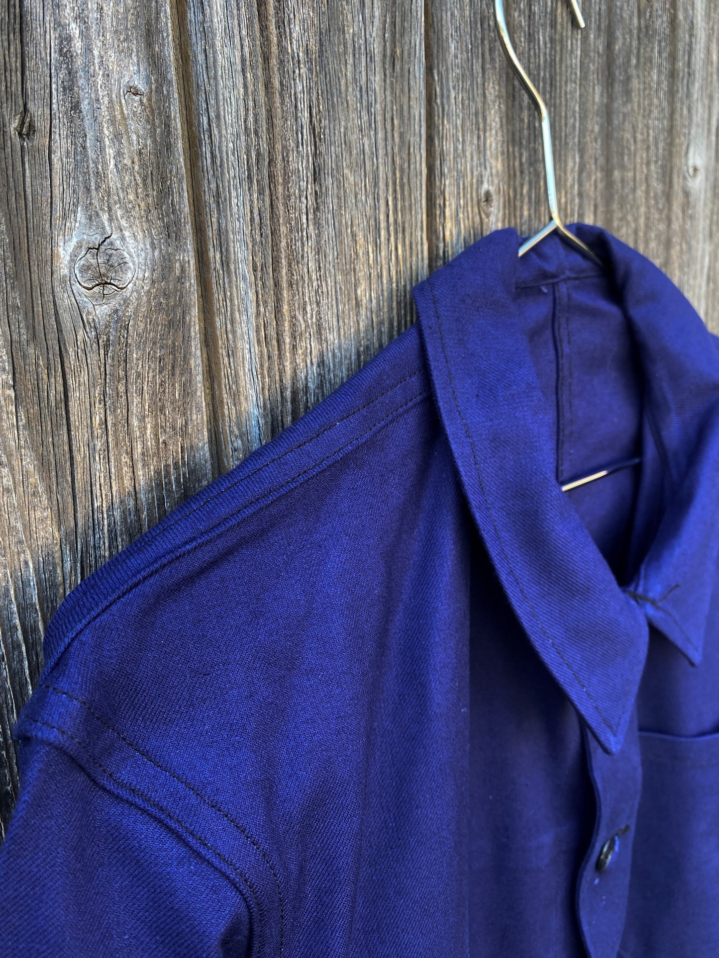 1960s French blue chore jacket, Deadstock, Size L to XL