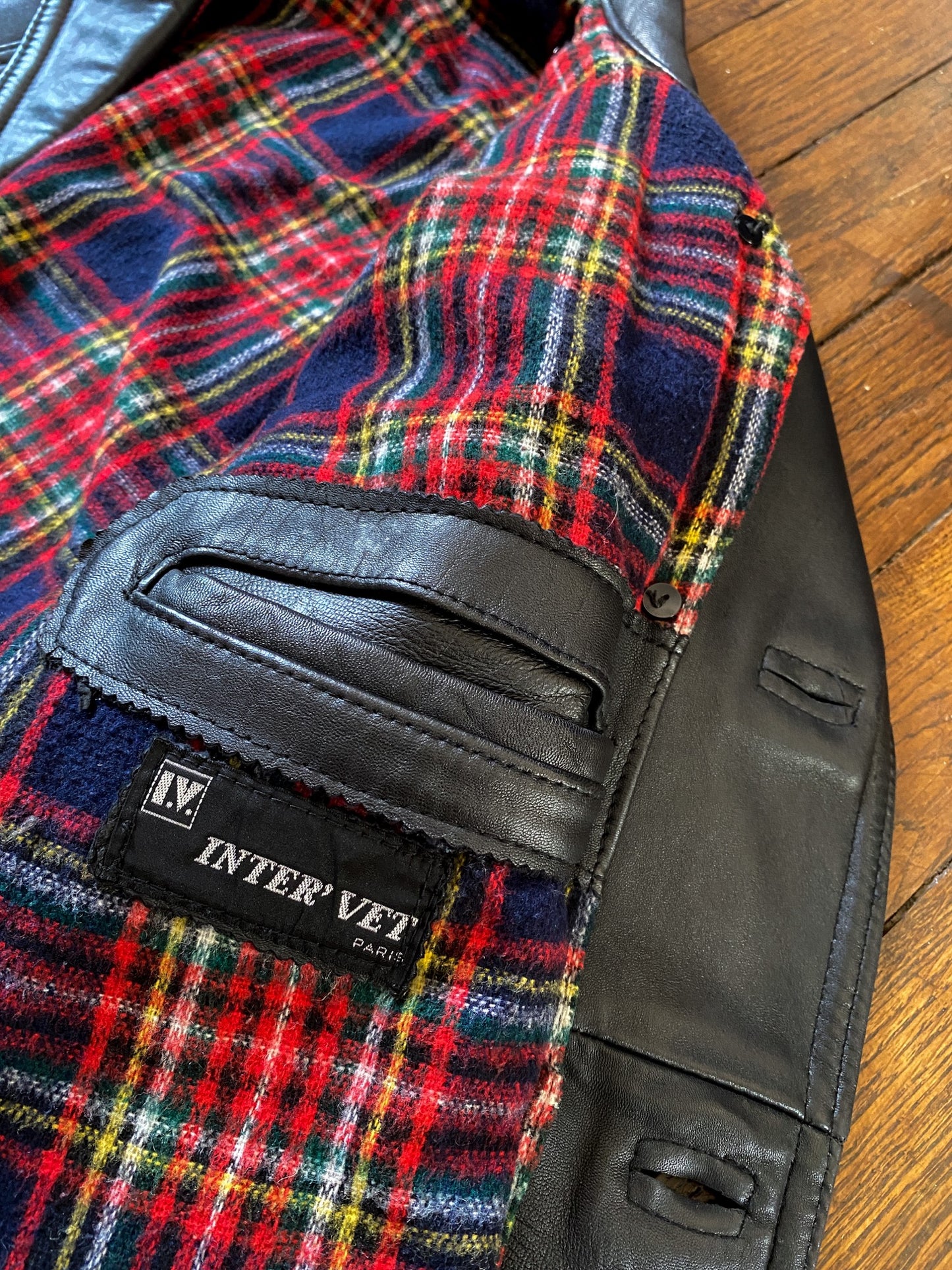 1970s « Le Corbusier » Black Leather Jacket, Size L