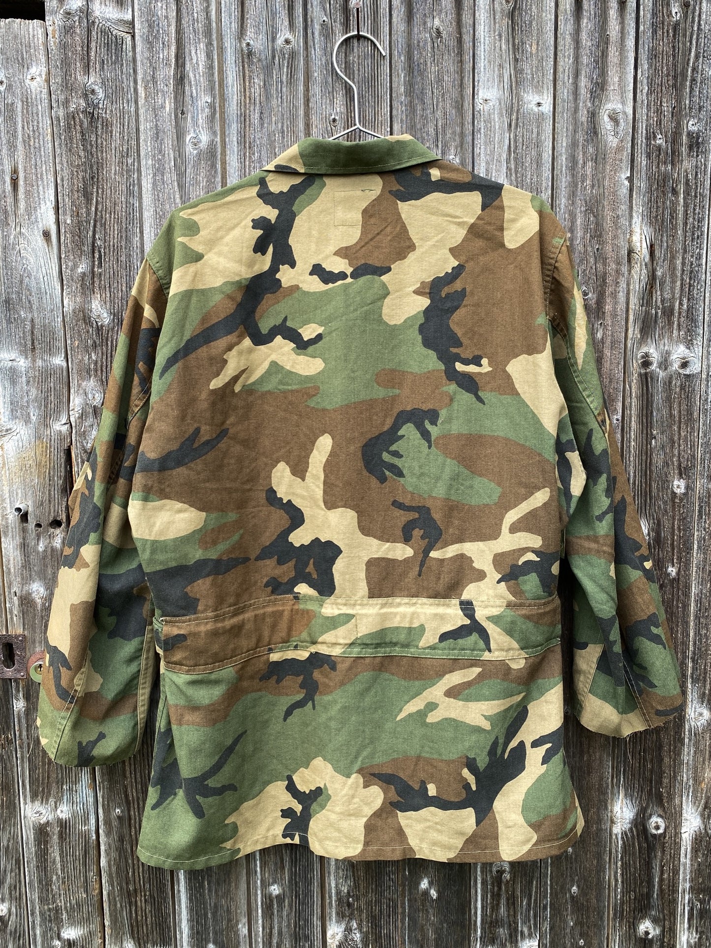 1990s US Army Field Jacket, Woodland Camo, Size L