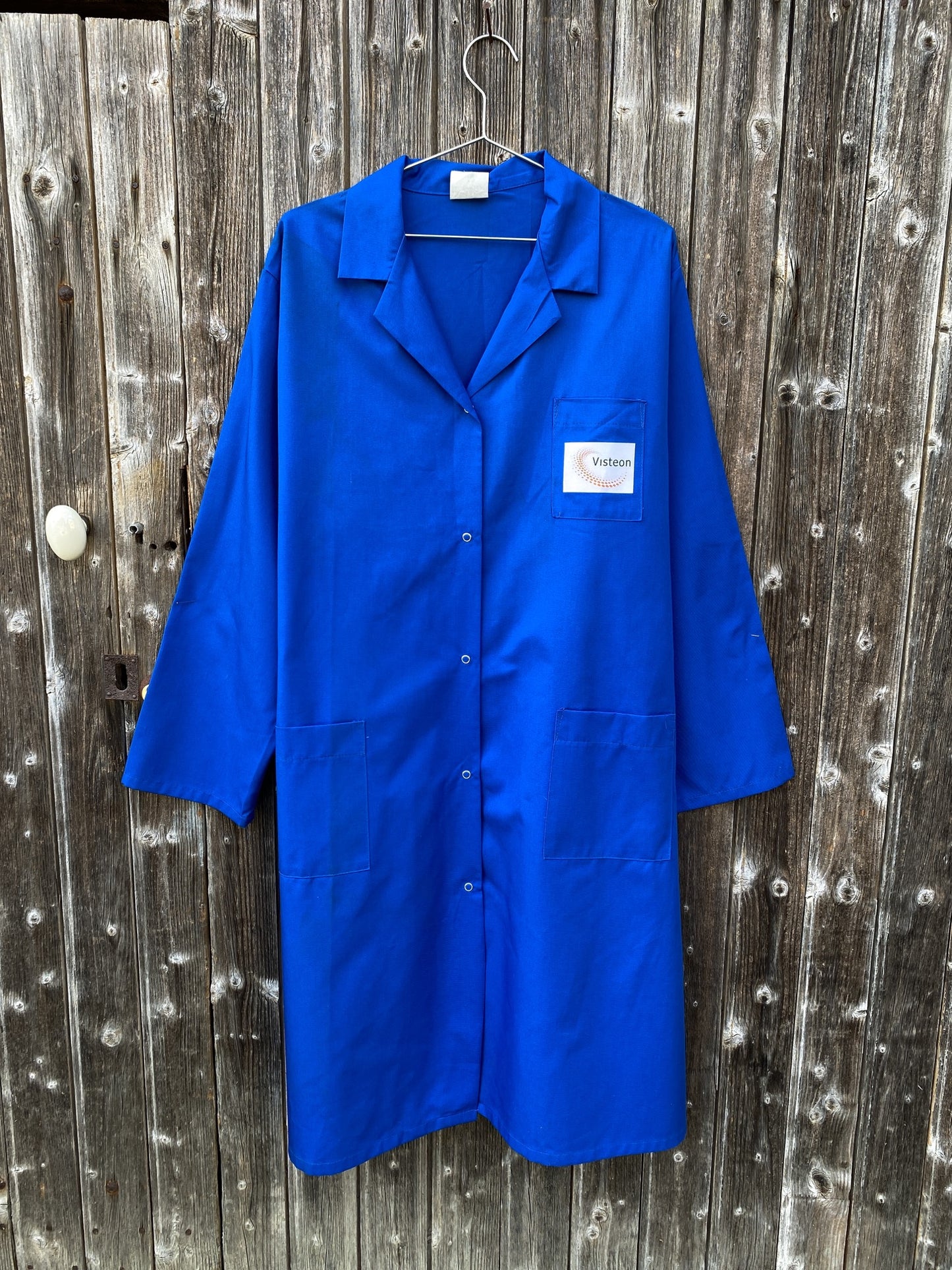Vtg French Shop Coat - Duster, Size XL
