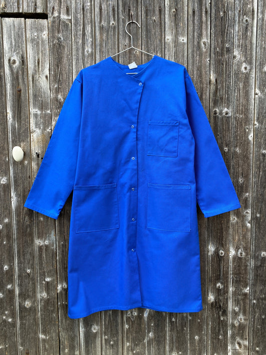 Vtg French Shop Coat - Duster, Size S/M