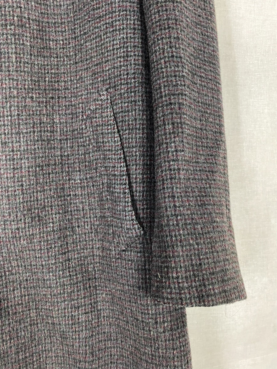 1970s Loden Long Coat, Camel Hair & Wool, Size XL
