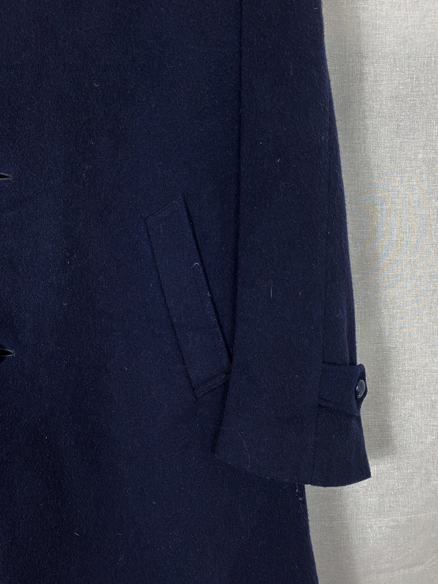 1980s Wool Long Coat, Overcoat, Size XXL