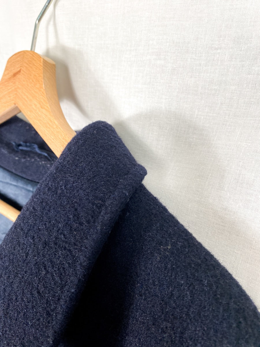 1980s Wool Long Coat, Overcoat, Size XXL
