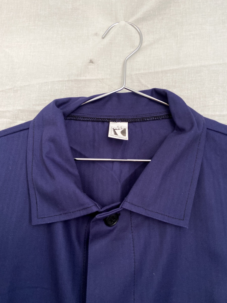 1970s Blue German Work Jacket, Deadstock, Size XL/XXL