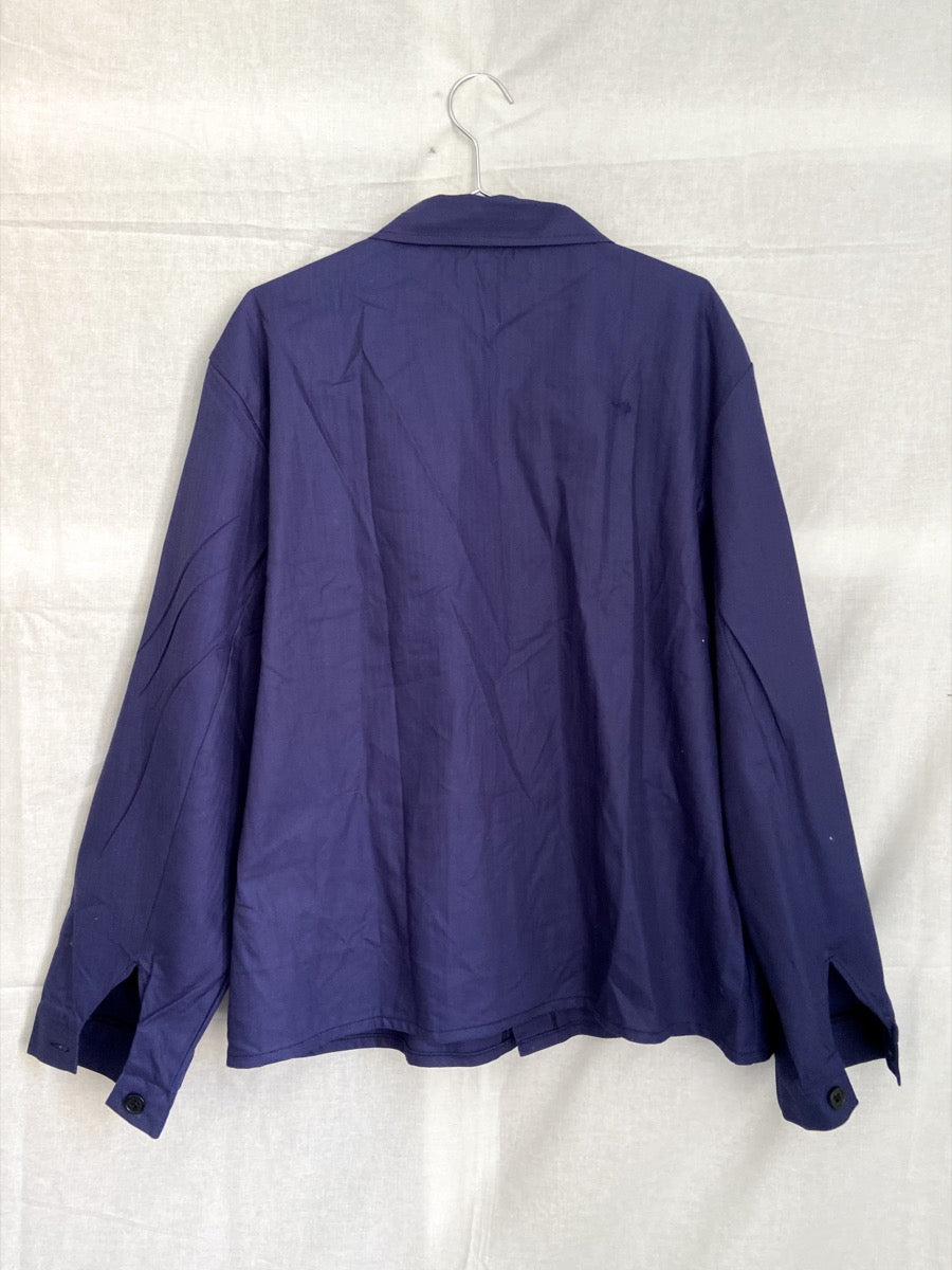 1970s Blue German Work Jacket, Deadstock, Size XL/XXL