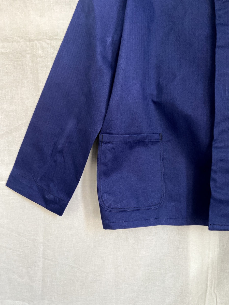1970s Blue German Work Jacket, Deadstock & HBT, Size L/XL